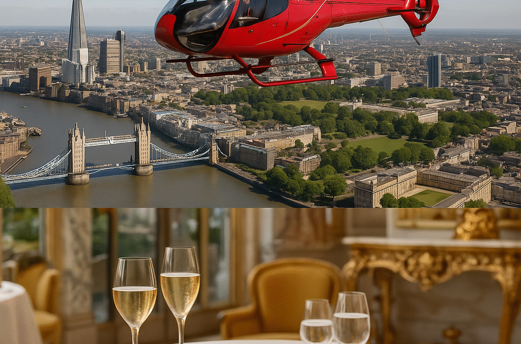 London Skyline Helicopter Tour & Michelin-Star Lunch for Two